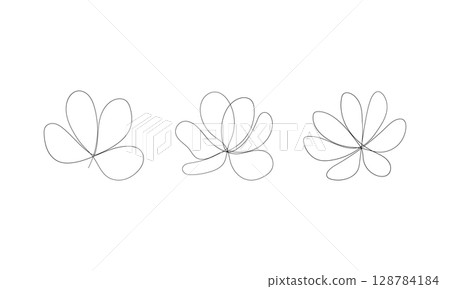 Radiant Floral Line Bundle. A dynamic set of stylized botanical line illustrations with radiating petal shapes and soft neutral overlays. Radiant Floral Line Bundle. A dynamic set of stylized botanical line illustrations with radiating petal shapes and soft neutral overlays. 128784184