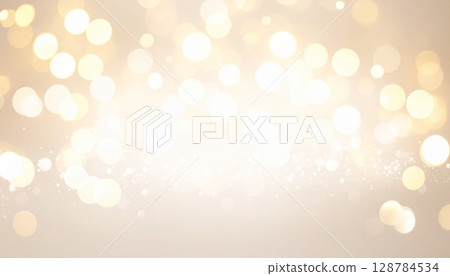 Bright Christmas holiday background with glowing gold bokeh sparkle circles Bright Christmas holiday background with glowing gold bokeh sparkle circles 128784534
