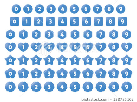 number, numeral, icon 128785102