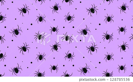 Seamless pattern with insect, bug, spider, ant, beetle, bee, fly, butterfly, mosquito, ladybug, dragonfly vector silhouette illustration set on wallpaper background Seamless pattern with insect, bug, spider, ant, beetle, bee, fly, butterfly, mosquito, ladybug, dragonfly vector silhouette illustration set on wallpaper background 128785536