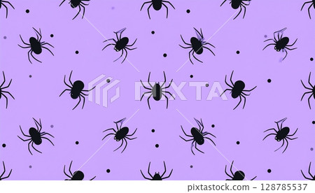 Seamless pattern with insect, bug, spider, ant, beetle, bee, fly, butterfly, mosquito, ladybug, dragonfly vector silhouette illustration set on wallpaper background Seamless pattern with insect, bug, spider, ant, beetle, bee, fly, butterfly, mosquito, ladybug, dragonfly vector silhouette illustration set on wallpaper background 128785537