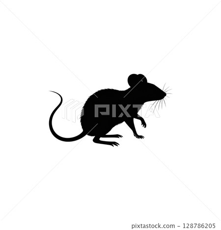 Small, cute rodent mice and rats isolated on a white background Small, cute rodent mice and rats isolated on a white background 128786205
