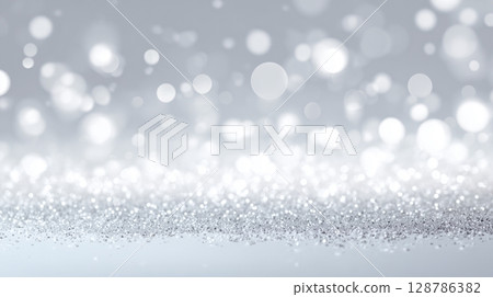 White particles, glitter 128786382