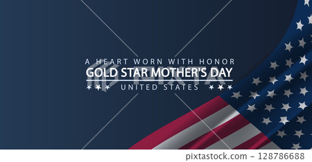 A Heart Worn with Honor Gold Star Tribute Design 128786688