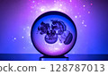 Jellyfish in a glass ball 128787013