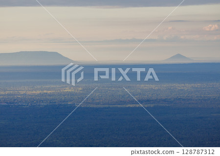 Beautiful landscape in the morning ,Pha Mor E Daeng ,Kantharalak,Sisaket,Thailand 128787312