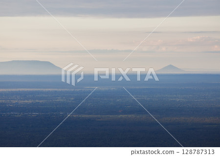 Beautiful landscape in the morning ,Pha Mor E Daeng ,Kantharalak,Sisaket,Thailand 128787313