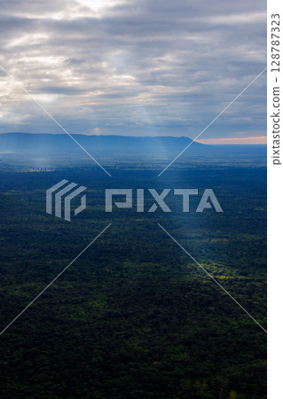 Beautiful landscape in the morning ,Pha Mor E Daeng ,Kantharalak,Sisaket,Thailand 128787323