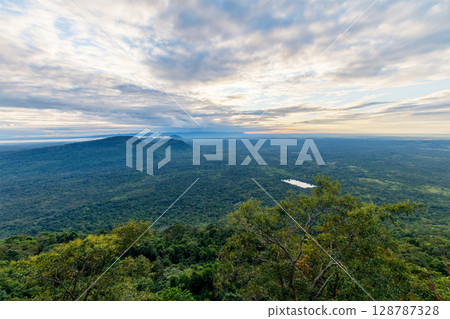 Beautiful landscape in the morning ,Pha Mor E Daeng ,Kantharalak,Sisaket,Thailand 128787328
