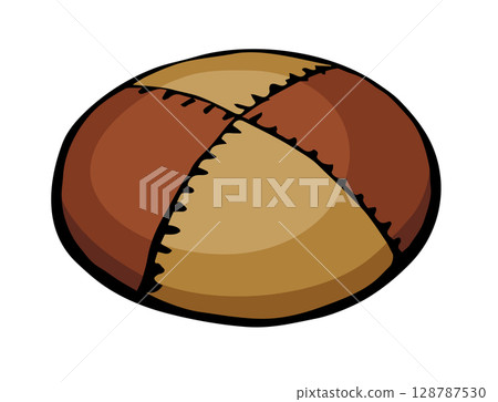 Vector drawing. Jewish clothing yarmulke 128787530