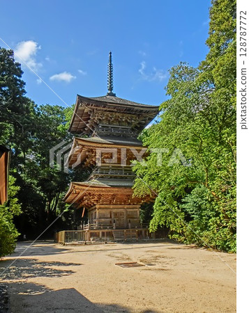 岡山縣三崎町天台宗本山寺：岡山縣最大的三重塔 128787772