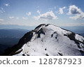 Snowy weather in fine weather 128787923