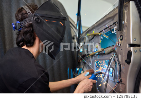 Welding and Electrical Work in the Automotive Industry encompasses numerous specialized skills 128788135