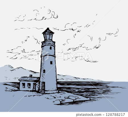 Lighthouse. Vector drawing Lighthouse. Vector drawing 128788217
