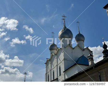 Russia Rostov Veliky July 15, 2025 Rostov Kremlin in summer. High quality photo 128788497