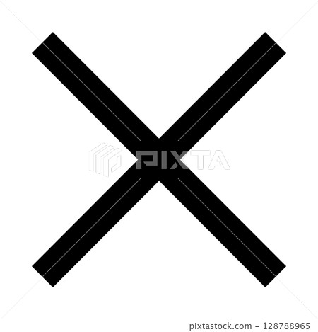 Black cross outline icon Black cross outline icon 128788965