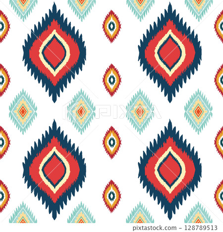 seamless abstract pattern in indian style. geometric background seamless abstract pattern in indian style. geometric background 128789513