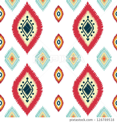 seamless abstract pattern in indian style. geometric background 128789518