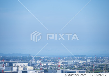 View from the observation deck at the General Athletic Park, Enoshima, July [Isehara City, Kanagawa Prefecture] 128789717