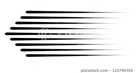 Speed line anime fast effect, manga horizontal motion strips. Comic quick halftone movement. Abstract gradient. Speed line anime fast effect, manga horizontal motion strips. Comic quick halftone movement. Abstract gradient. 128790368