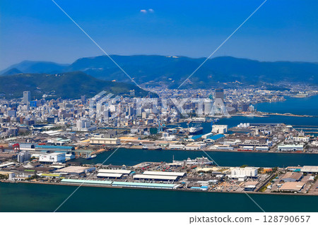 【香川縣】從八島丸展望台（日本觀光地百選）眺望高松市 128790657