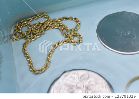 Ultrasonic bath for cleansing objects and jewelry. Ultrasonic bath for cleansing objects and jewelry. 128791329