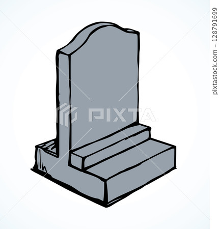 Tomb. Vector drawing Tomb. Vector drawing 128791699