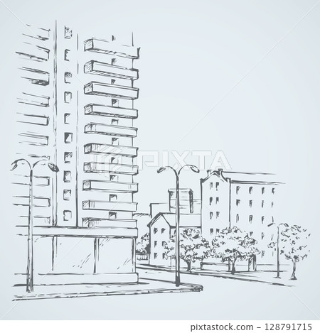 Vector cityscape 128791715