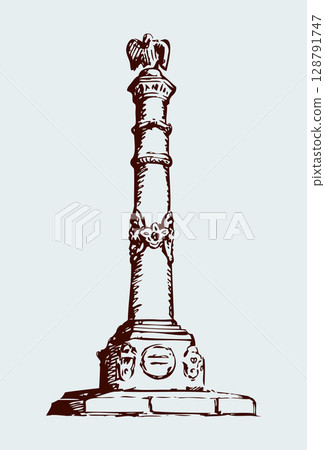 Stele of Glory. Vector drawing Stele of Glory. Vector drawing 128791747