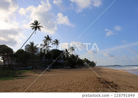 Narigama Beach in the morning, Sri Lanka Narigama Beach in the morning, Sri Lanka 128791849