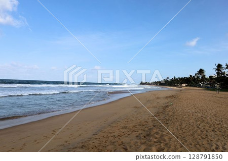 Narigama Beach in the morning, Sri Lanka Narigama Beach in the morning, Sri Lanka 128791850