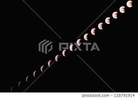 Moon's Trail - Running Through the Pitch Black Sky 128791914