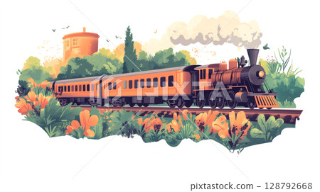 The train runs 128792668