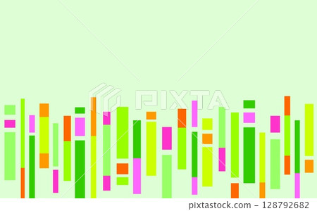 幾何圖案框架，正方形，綠色 128792682