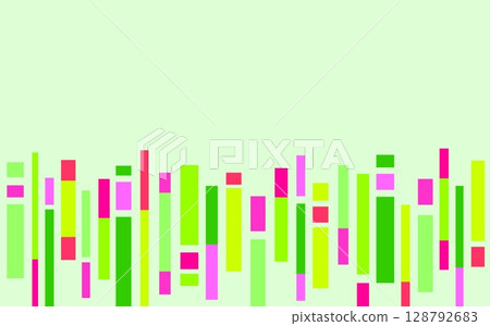 幾何圖案框架，正方形，綠色 128792683