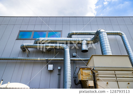 製造工廠的除塵器 128793513