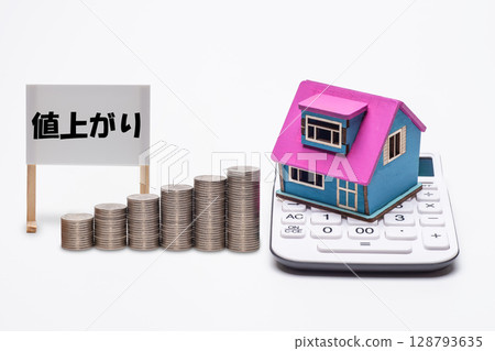 Image of rising prices of construction materials for housing Image of rising prices of construction materials for housing 128793635