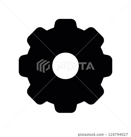 Settings and Options Gear Outline Pictogram 128794027
