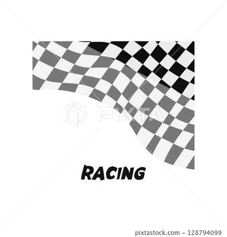 Race flag racing free vector illustration Race flag racing free vector illustration 128794099