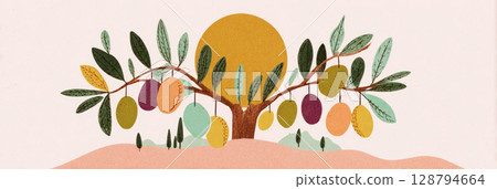 A person kneels on the forest floor in a humid subtropical region, carefully planting native plants among lush greenery, promoting local biodiversity and ecological health 128794664