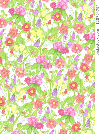 Hand drawn watercolor wildflowers and leaves postcard. Flower of the field isolated on white background. Can be used for postcard, poster, scrapbook and other printed products. Hand drawn watercolor wildflowers and leaves postcard. Flower of the field isolated on white background. Can be used for postcard, poster, scrapbook and other printed products. 128794794