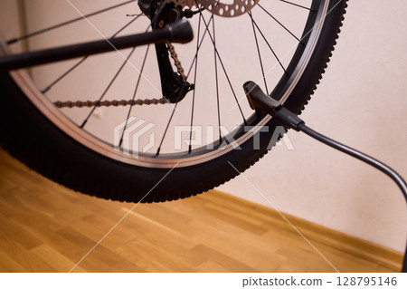 Bicycle Maintenance Guide How to Effectively Pump Up a Tire at Home with Ease and Precision Bicycle Maintenance Guide How to Effectively Pump Up a Tire at Home with Ease and Precision 128795146
