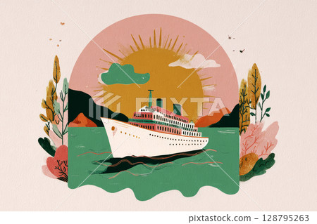 Cozy seating invites relaxation while overlooking a beautifully curated landscape featuring natural stones and lush vegetation during daylight. Nature seamlessly blends with modern design, banner Cozy seating invites relaxation while overlooking a beautifully curated landscape featuring natural stones and lush vegetation during daylight. Nature seamlessly blends with modern design, banner 128795263