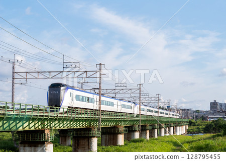 [中央線] 特快AZUSA經過玉川橋 128795455