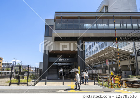 Urban scenery of Setagaya Ward, Tokyo Okusawa Station 128795536