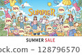 Summer sale advertisement 128796570