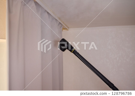 Steam Cleaning Your Curtains for a Fresh and Invigorating Look That Enhances Your Space 128796786