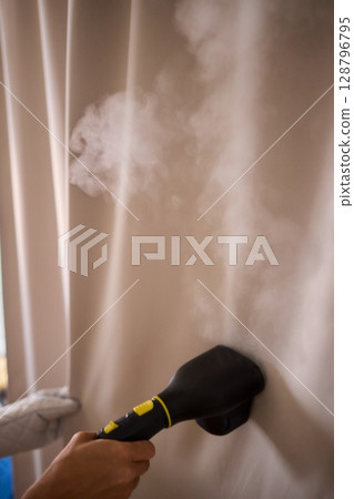 Steam Cleaning Your Curtains for a Fresh and Invigorating Look That Enhances Your Space 128796795