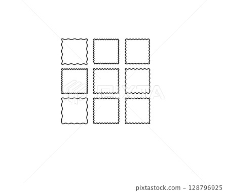 鋸齒線框架集 128796925