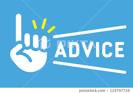 簡單的指向圖示插圖手注意確認點建議檢查指向手指重要 簡單的指向圖示插圖手注意確認點建議檢查指向手指重要 128797726